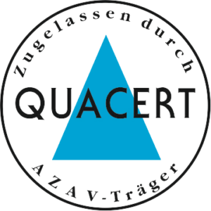 Zugelassen durch QUACERT – AZAV-Träger